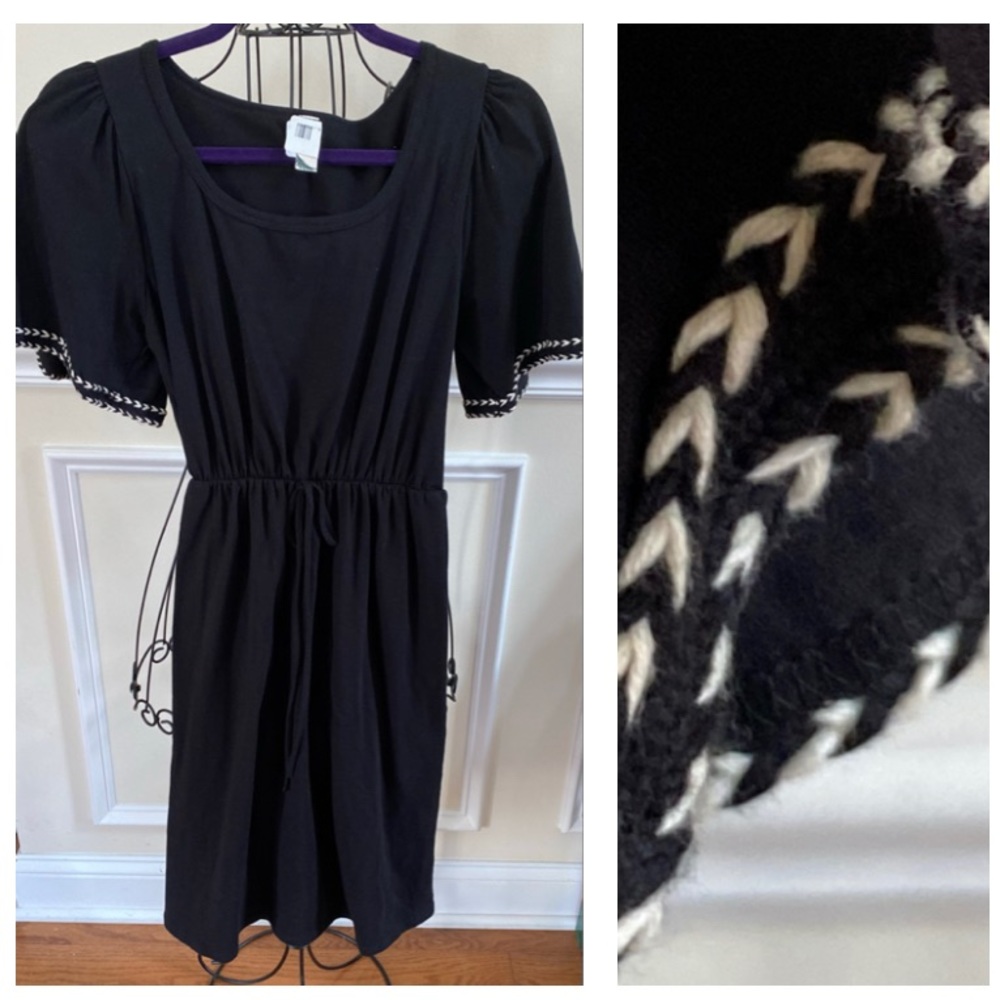 NWT Flamingo Knee Length Dress With Contrast Stitch
